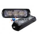 LED flitser Axixtech ministealth 3 Leds ECE vlakke montage Wit 